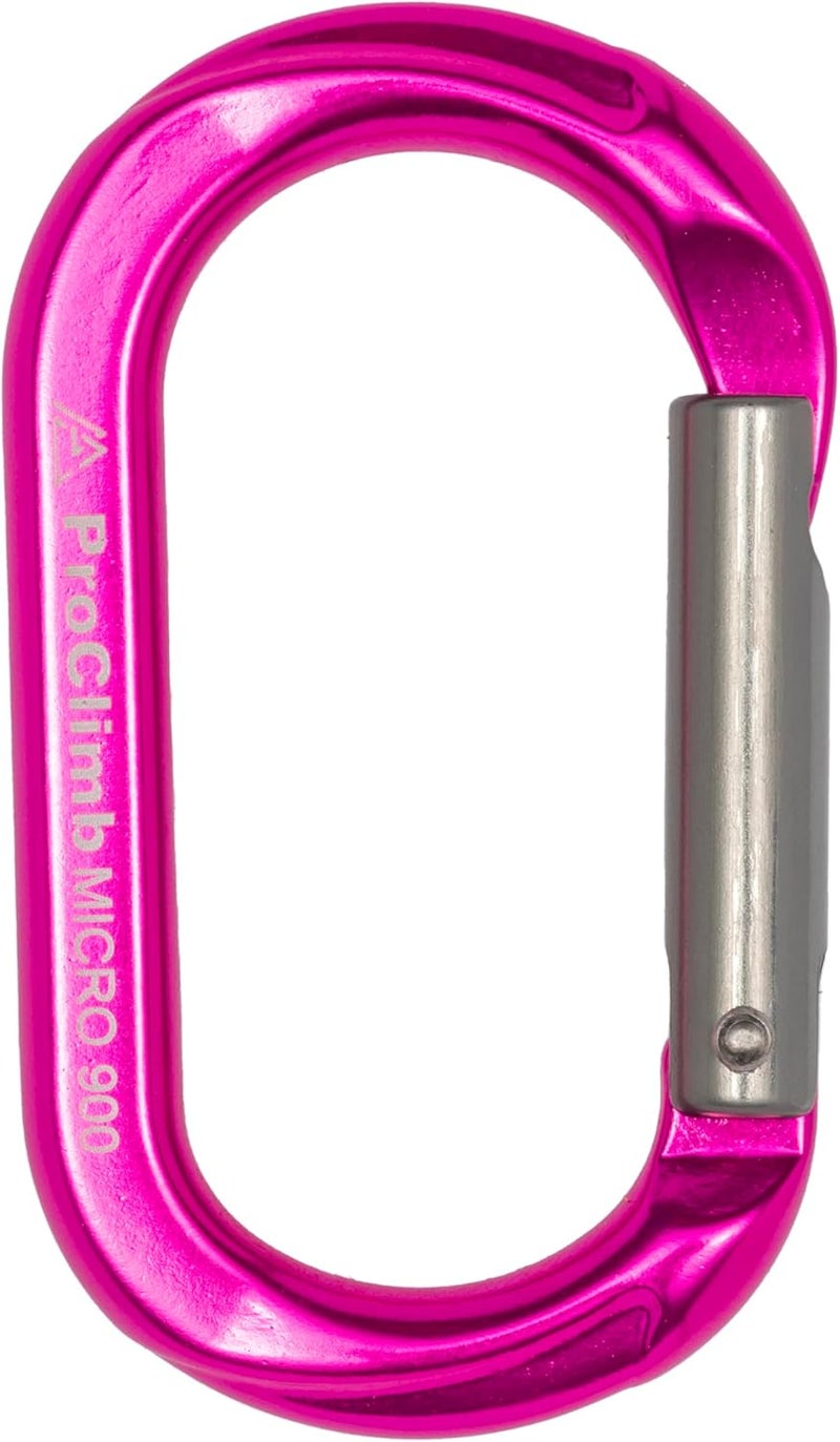 ProClimb Carabiner Micro 900 Aluminum Straight Gate Keylock 4 kN - Image 3